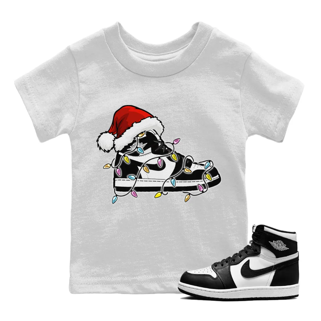 Tops Sneaker - Price drop Air Jordan 1 White Kids Black Christmas Light Volume discount