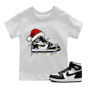 Tops Sneaker - Price drop Air Jordan 1 White Kids Black Christmas Light Volume discount