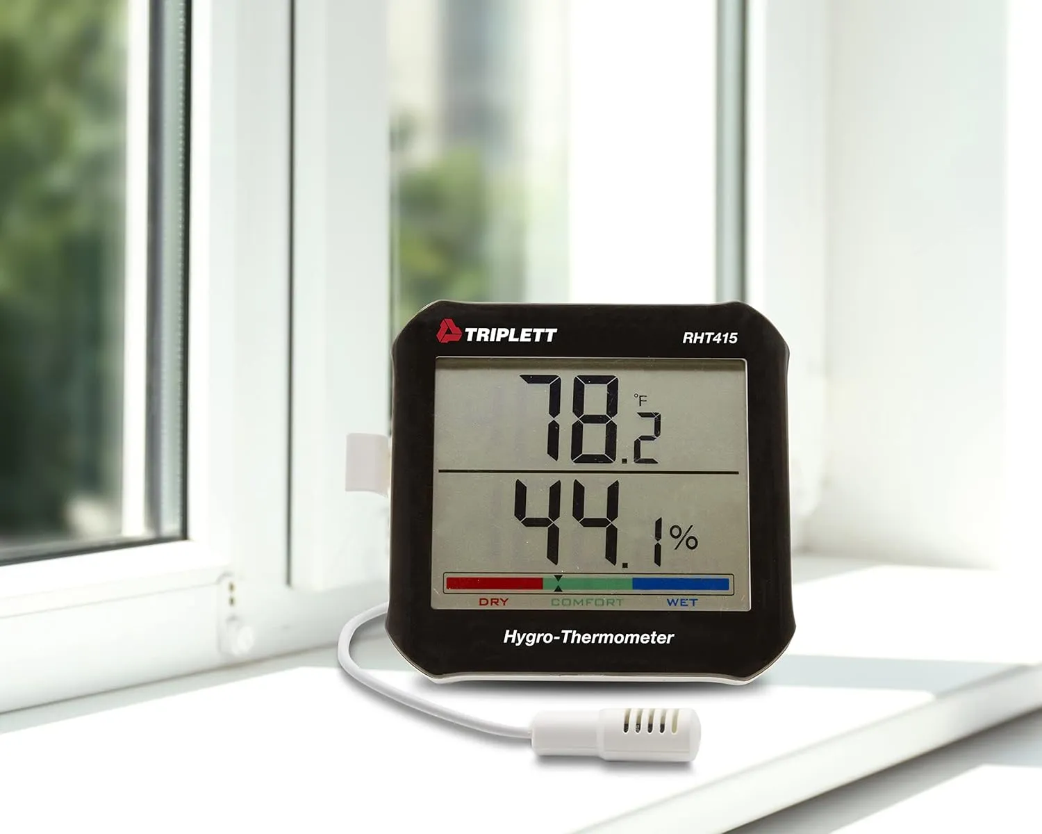 Triplett RHT415 Hygro-Thermometer with Remote Probe - Temperature, Humidity with Comfort Level