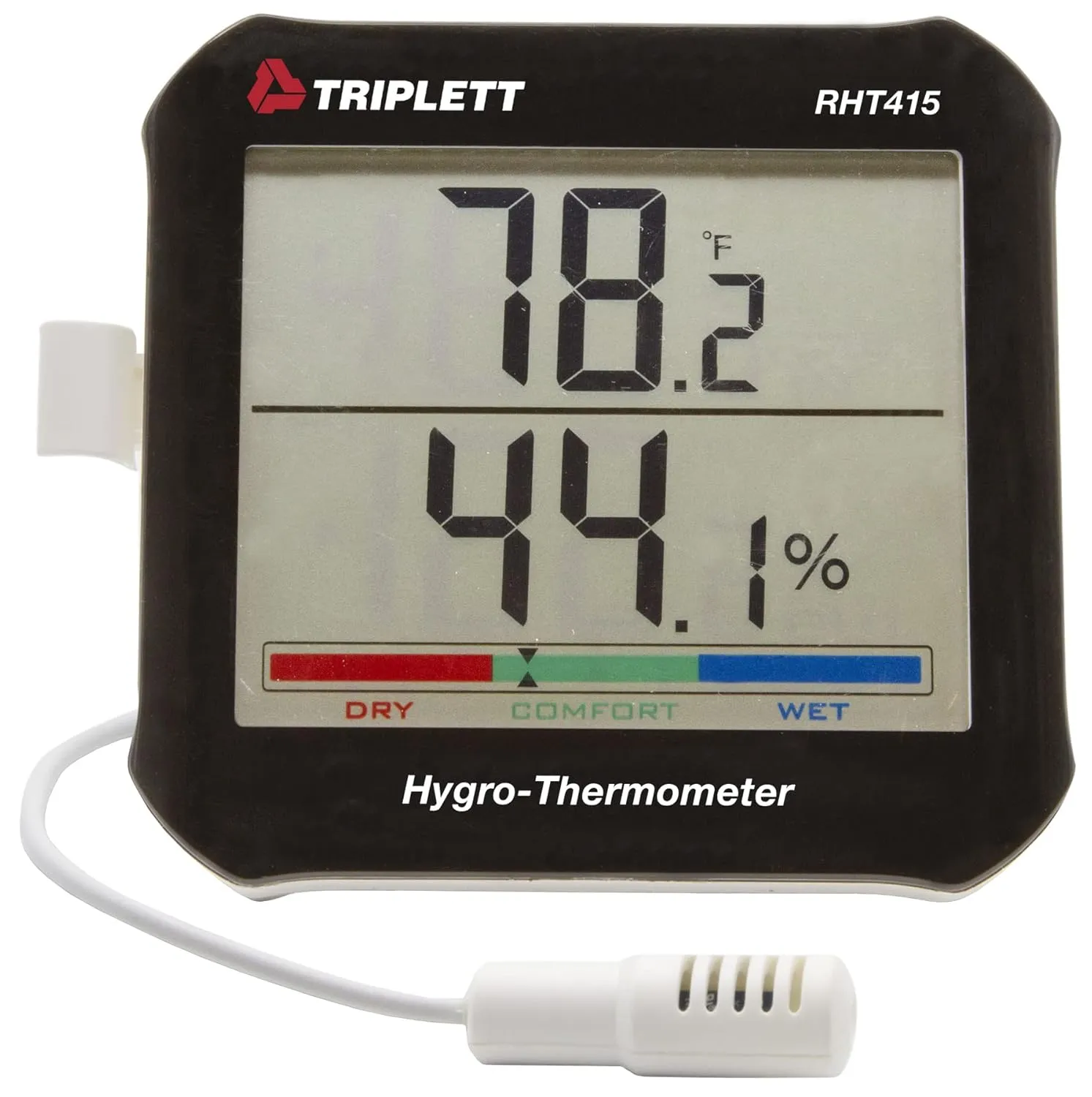 Triplett RHT415 Hygro-Thermometer with Remote Probe - Temperature, Humidity with Comfort Level