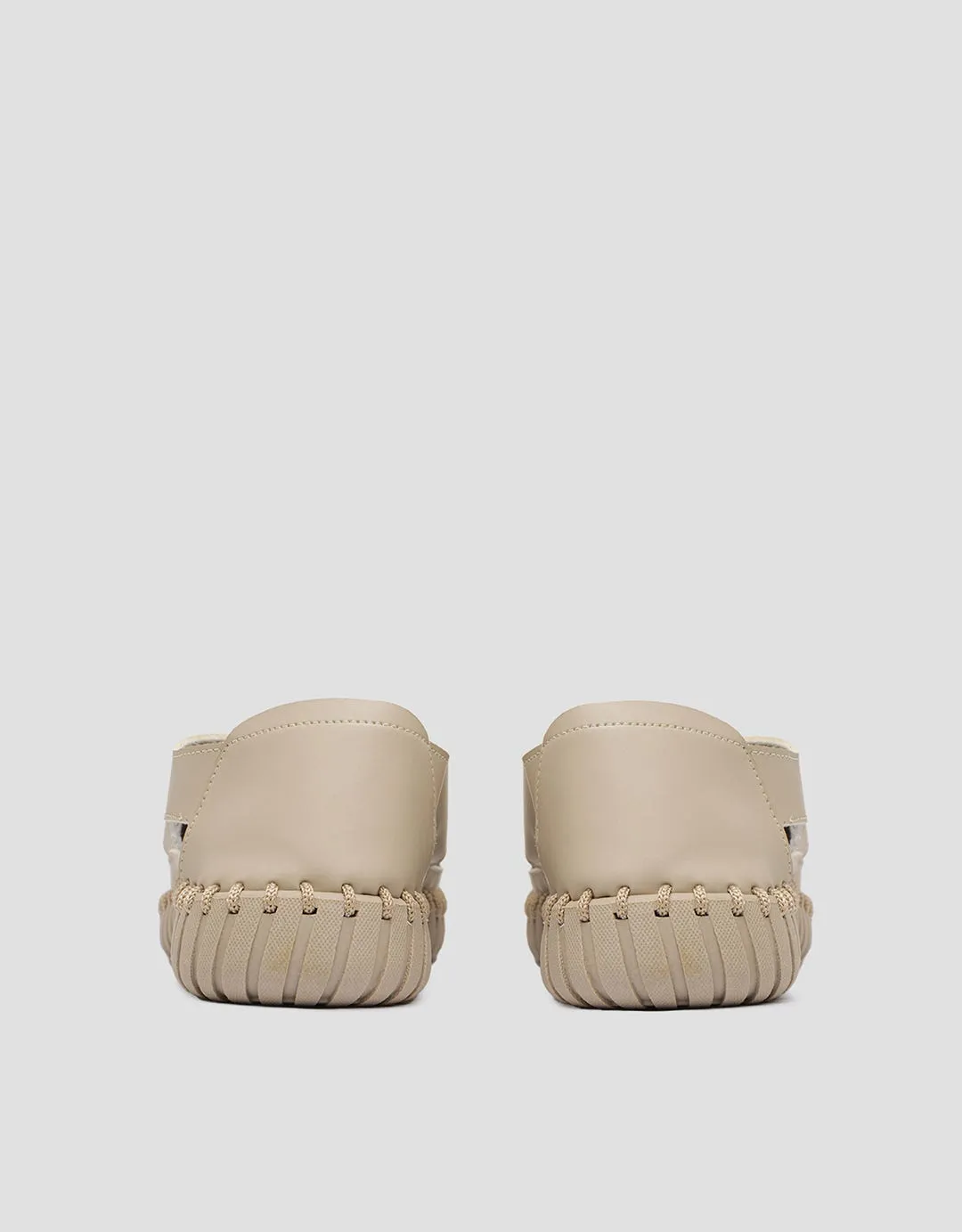 Triset Strap Color Contrast Sepatu Loafer Wanita