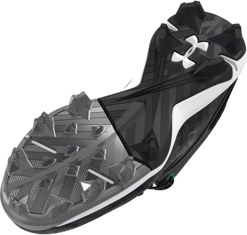 Under Armour Boy's Harper 8 Mid TPU Jr Baseball Shoe