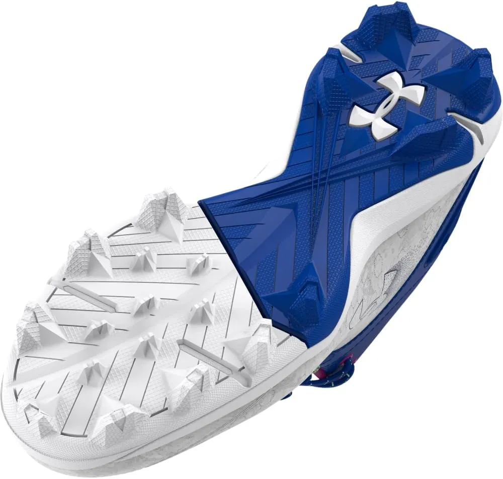 Under Armour Boy's Harper 8 Mid TPU Jr Baseball Shoe