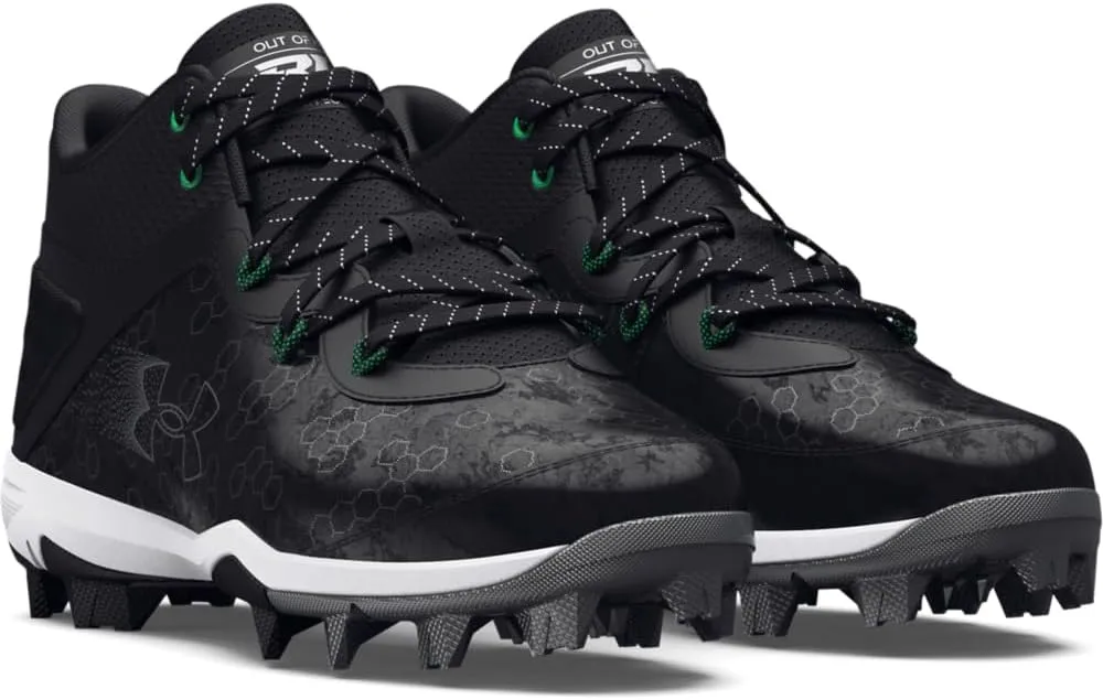 Under Armour Boy's Harper 8 Mid TPU Jr Baseball Shoe