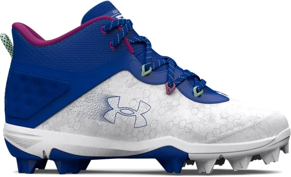 Under Armour Boy's Harper 8 Mid TPU Jr Baseball Shoe