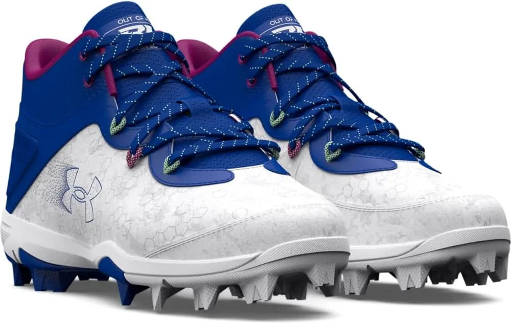 Under Armour Boy's Harper 8 Mid TPU Jr Baseball Shoe
