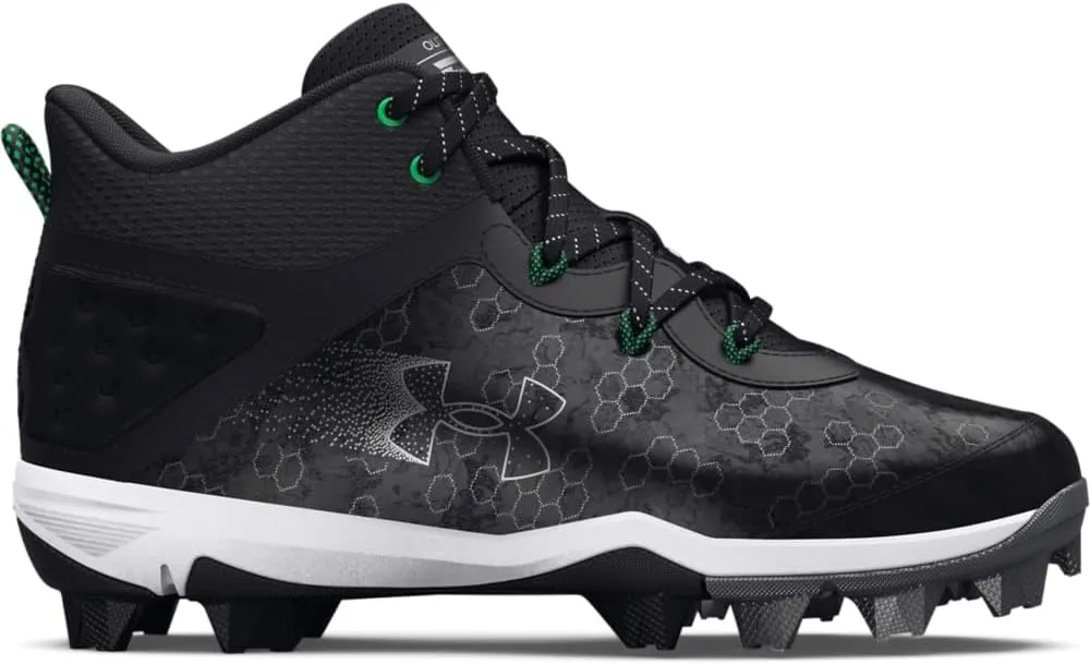 Under Armour Boy's Harper 8 Mid TPU Jr Baseball Shoe
