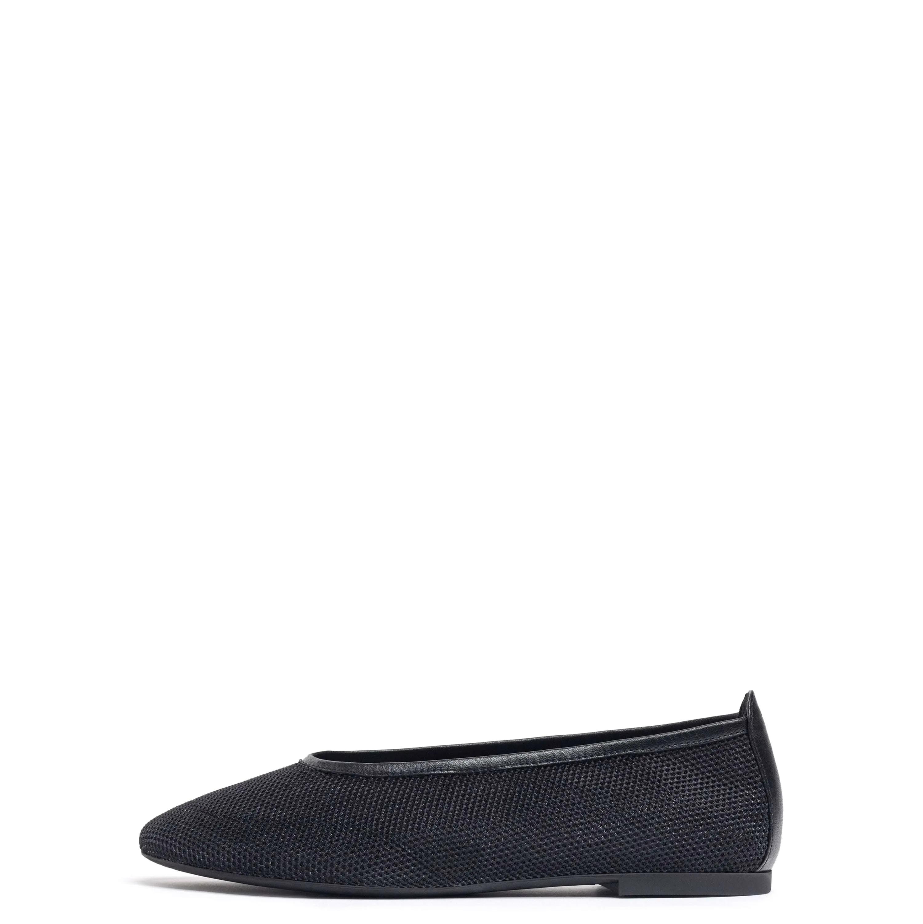 Unisa Black Flat Pump|BARKYNBK