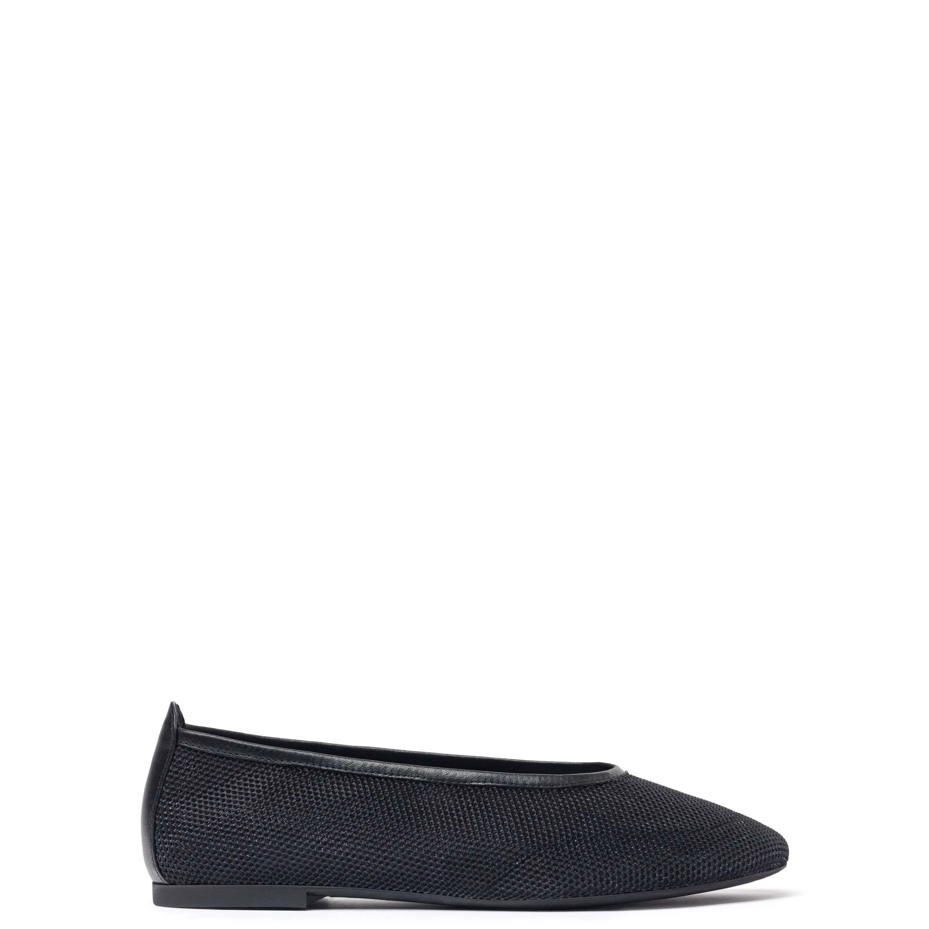Unisa Black Flat Pump|BARKYNBK