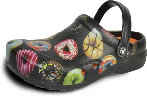 VANGELO Professional Slip Resistant Clog Waterproof Women Work Shoe Nurse Shoe Chef Shoe Ritz Black Lime White Multicolor