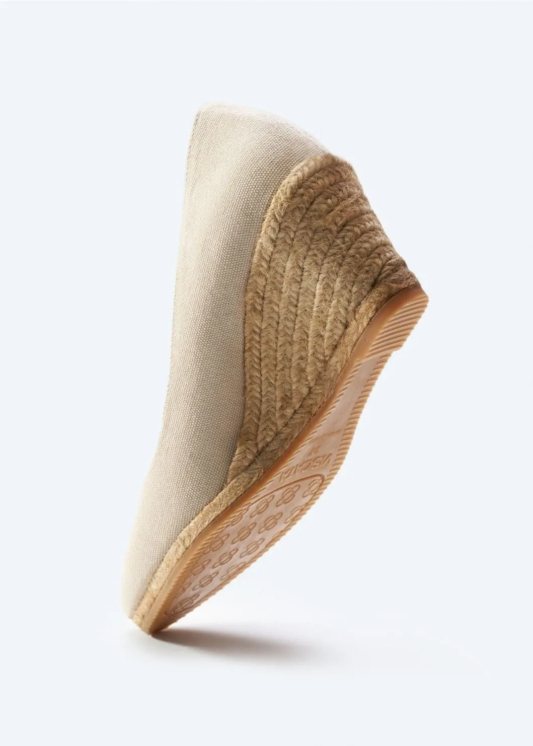 VISCATA Roses Espadrille Canvas Wedges Spain Handmade 2 ½” Heel Woman Wedge Pumps with Organic Cotton Canvas and 100% Natural Jute Midsole for All Occasions: Casual, Work, Party