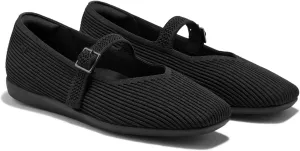 VIVAIA Margot Walker Mary Jane Women Flat Shoes Slip on Square-Toe Washable Shoes Comfortable for Work with Arch Support