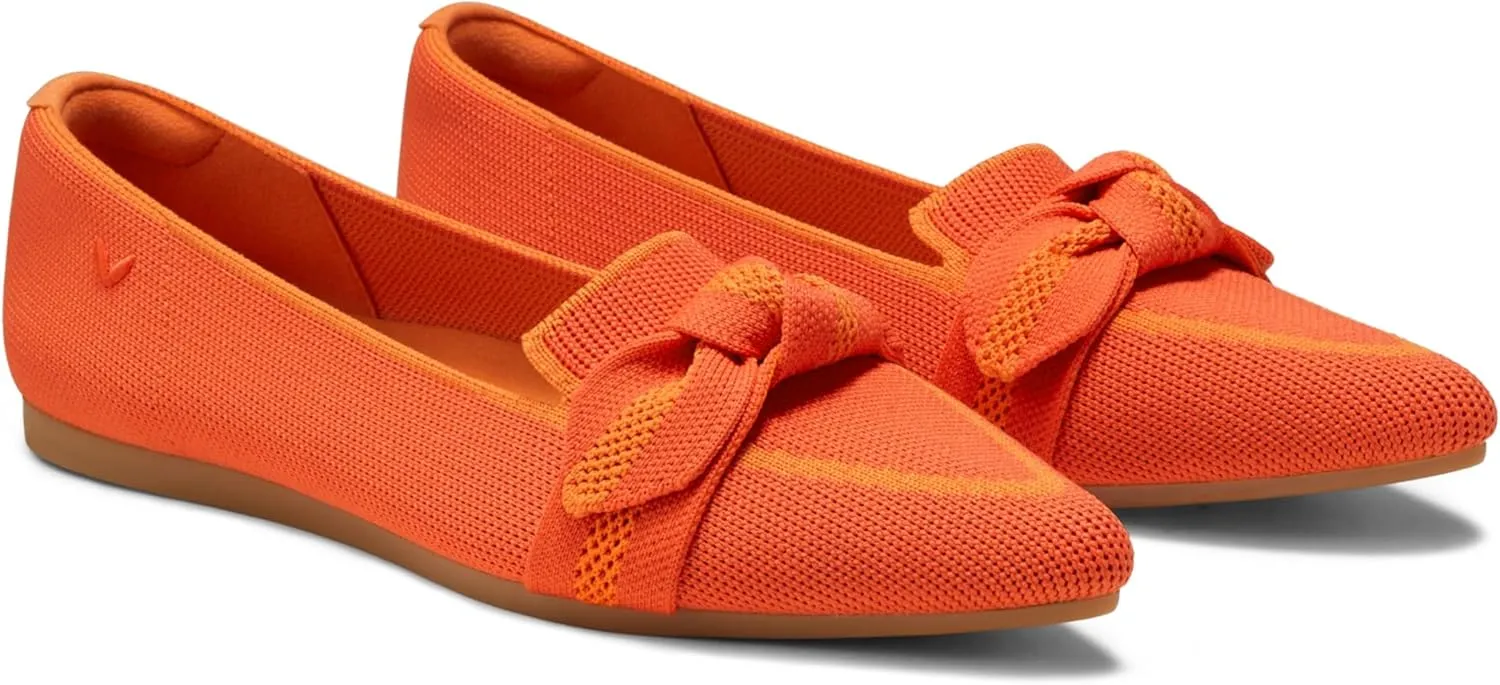 VIVAIA Michelle 2.0 Women's Casual Slip-on Loafer Flats with Elegant Pointed-Toe Silhouette lace-up Bow Shoes