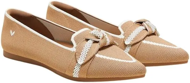 VIVAIA Michelle 2.0 Women's Casual Slip-on Loafer Flats with Elegant Pointed-Toe Silhouette lace-up Bow Shoes