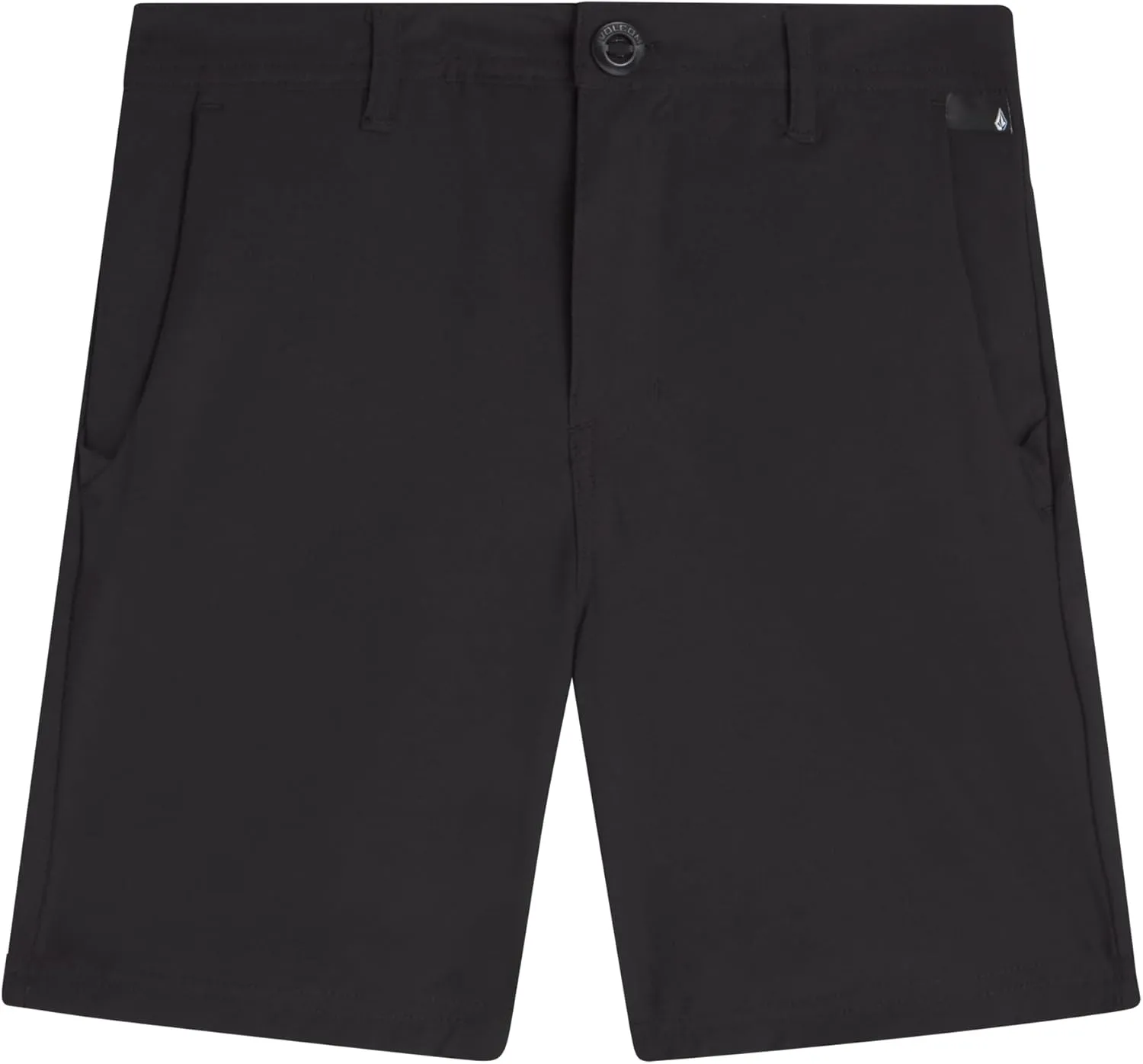 Volcom Boys' Twill Shorts - Stretch Fit Flat Front Chino Golf Uniform Shorts for Boys, Classic Pull-On Style with Belt Loops
