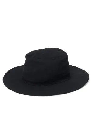 WASHER WOOL GABARDINE LONG BRIM HAT