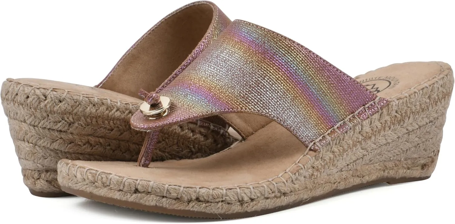 WHITE MOUNTAIN Women's Beachball Espadrille Wedge Sandal