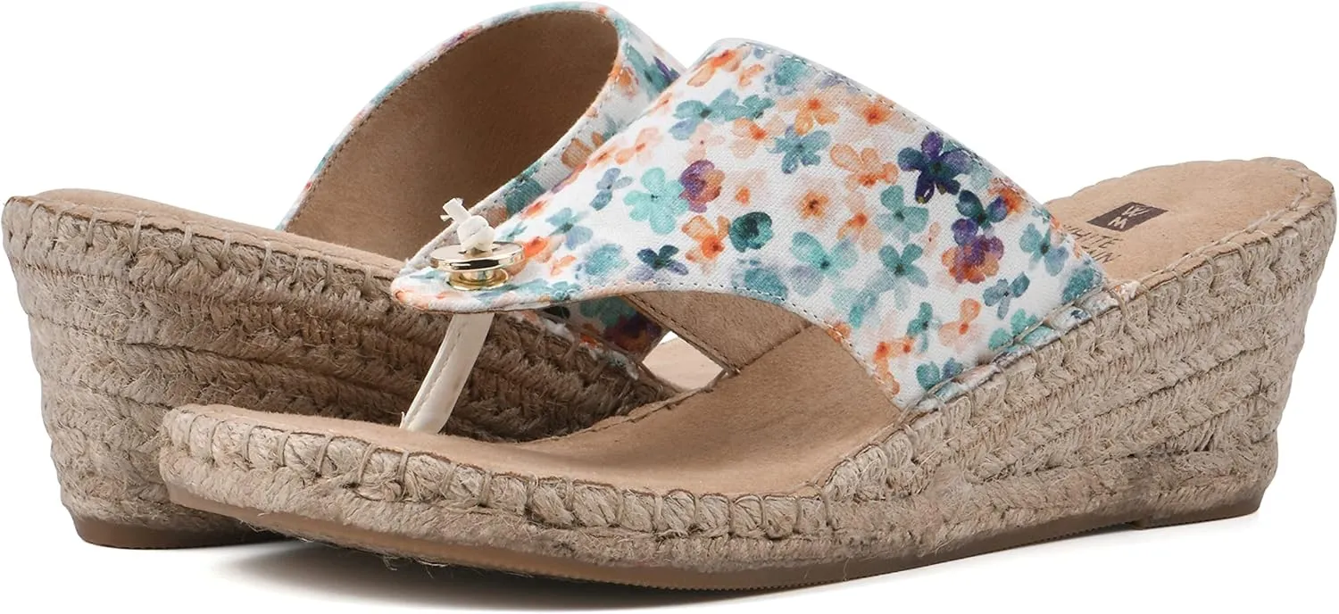 WHITE MOUNTAIN Women's Beachball Espadrille Wedge Sandal