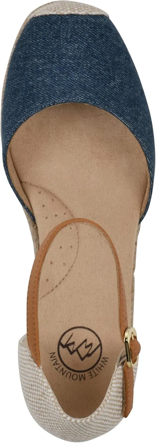 WHITE MOUNTAIN Women's Maintain Mini-Heel Espadrille Sandal