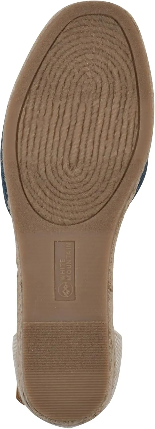 WHITE MOUNTAIN Women's Maintain Mini-Heel Espadrille Sandal
