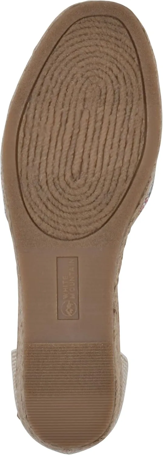 WHITE MOUNTAIN Women's Maintain Mini-Heel Espadrille Sandal