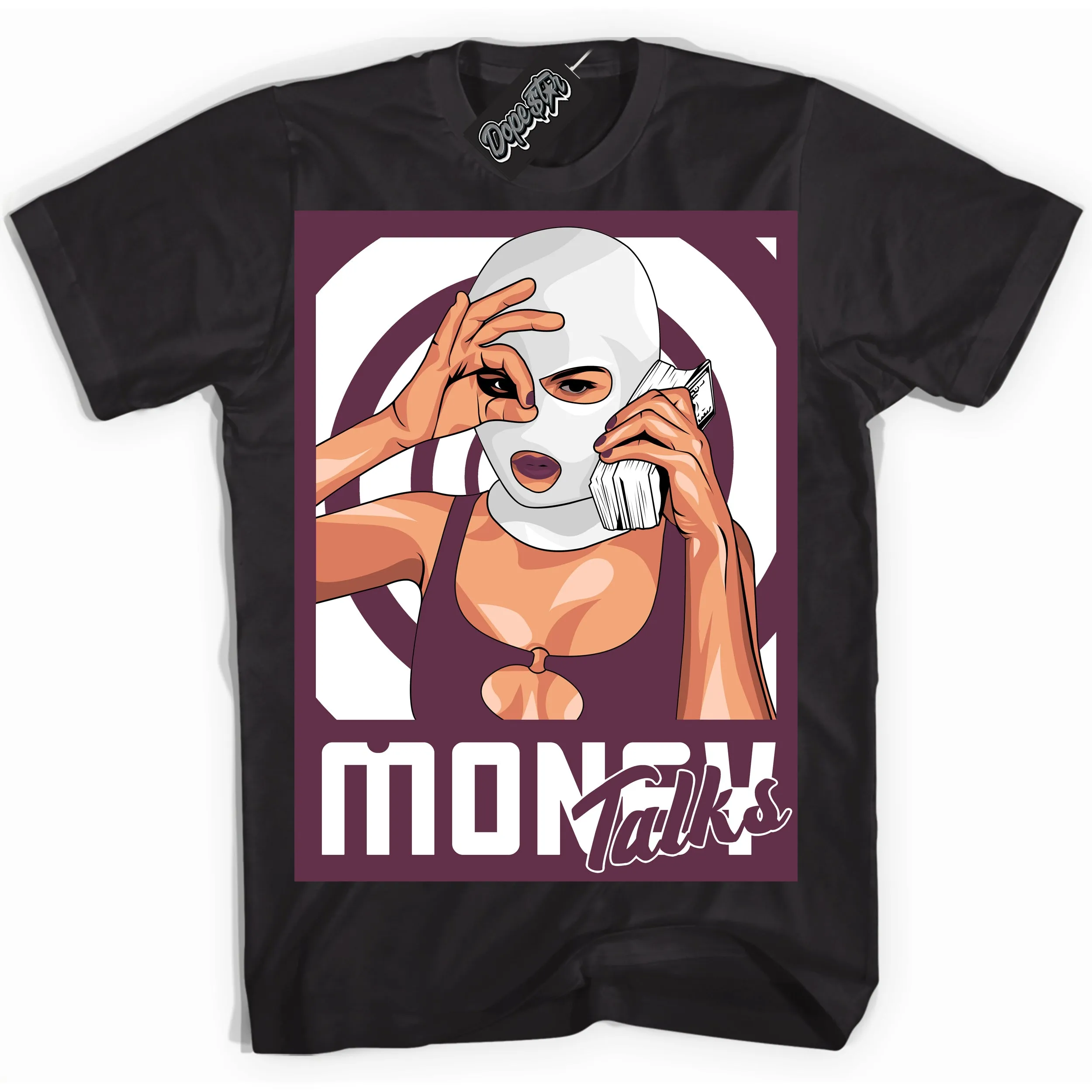 White Viotech Dunks Sneaker Shirt Money Talks Graphic