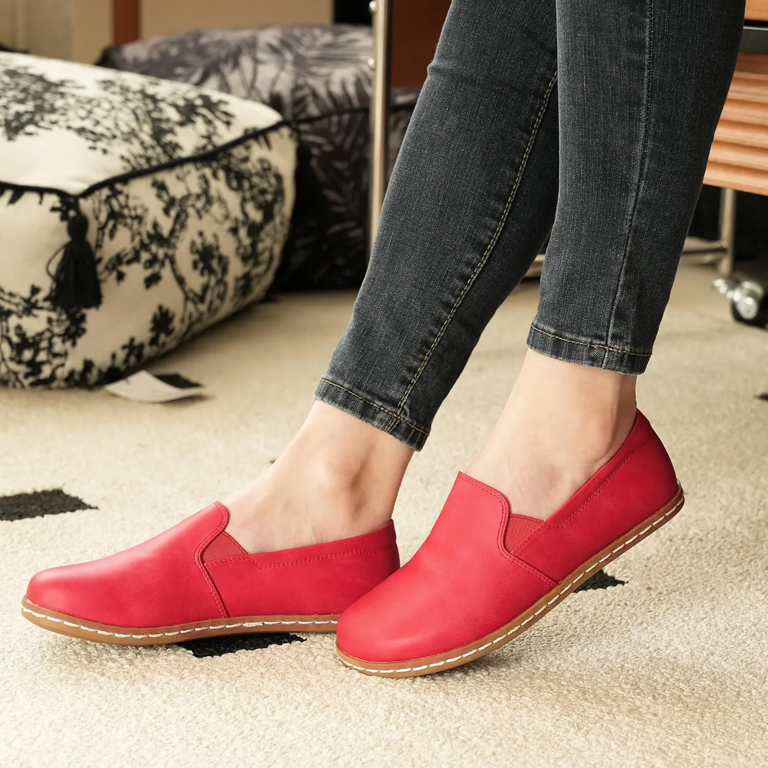 Women Barefoot Dress Shoes Comfortable Walking Loafers