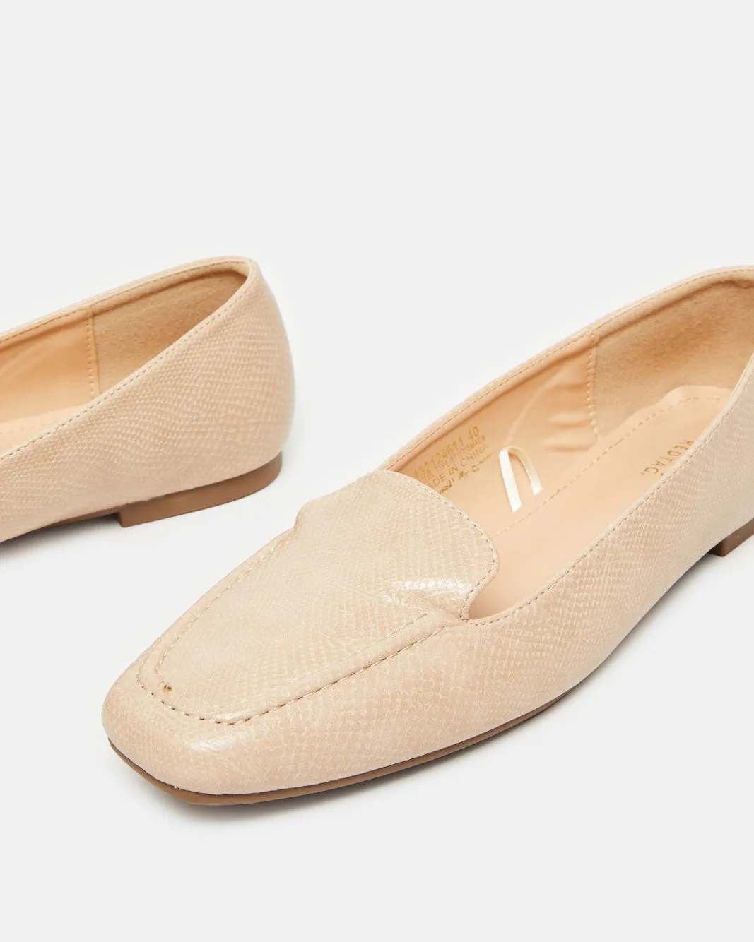 Women Beige Embellished Loafer