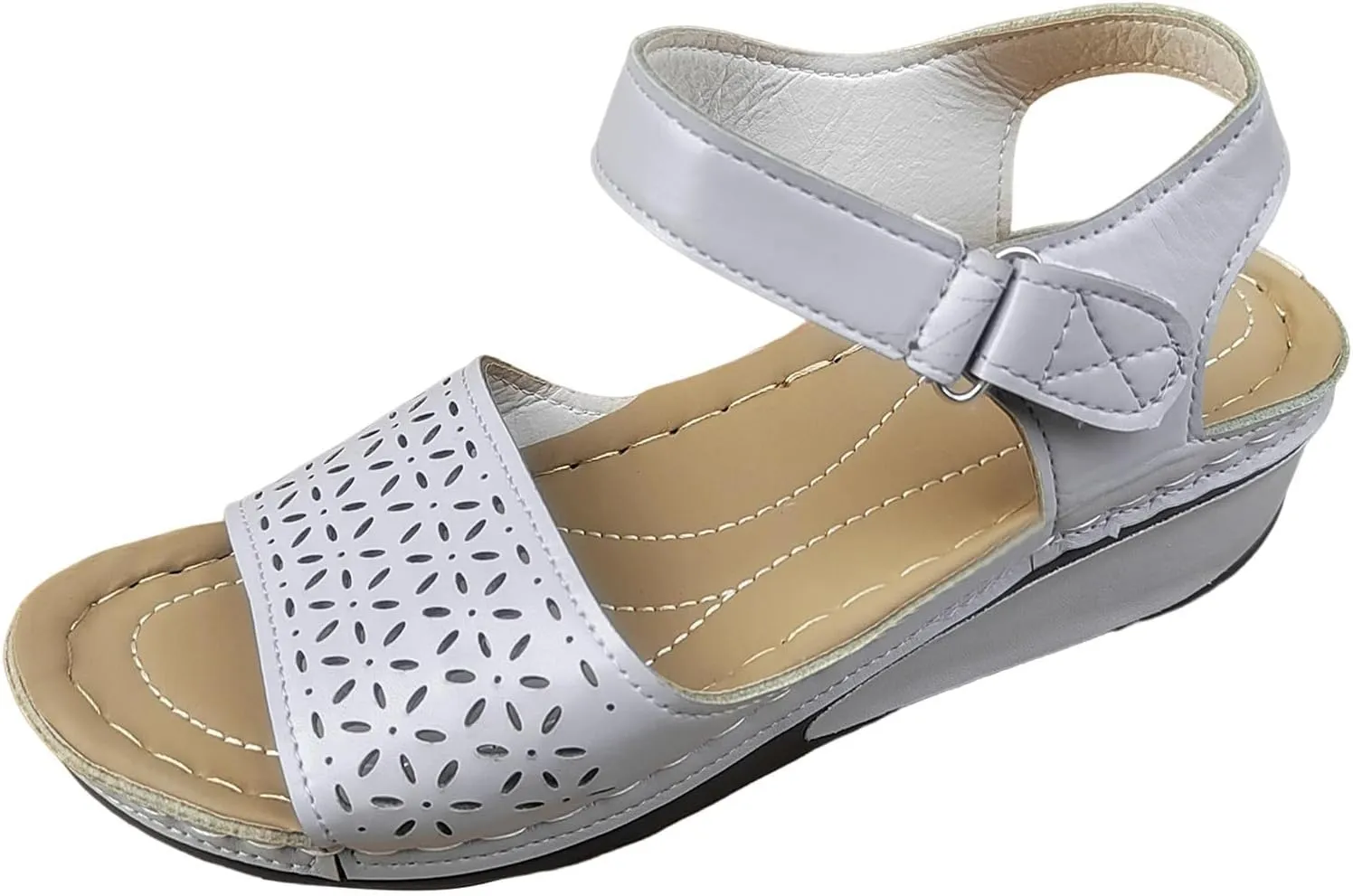 Women Flat Sandals Flatform 2024 Fashion Ankle Buckle Criss Cross Band Straps Sandals Shoes