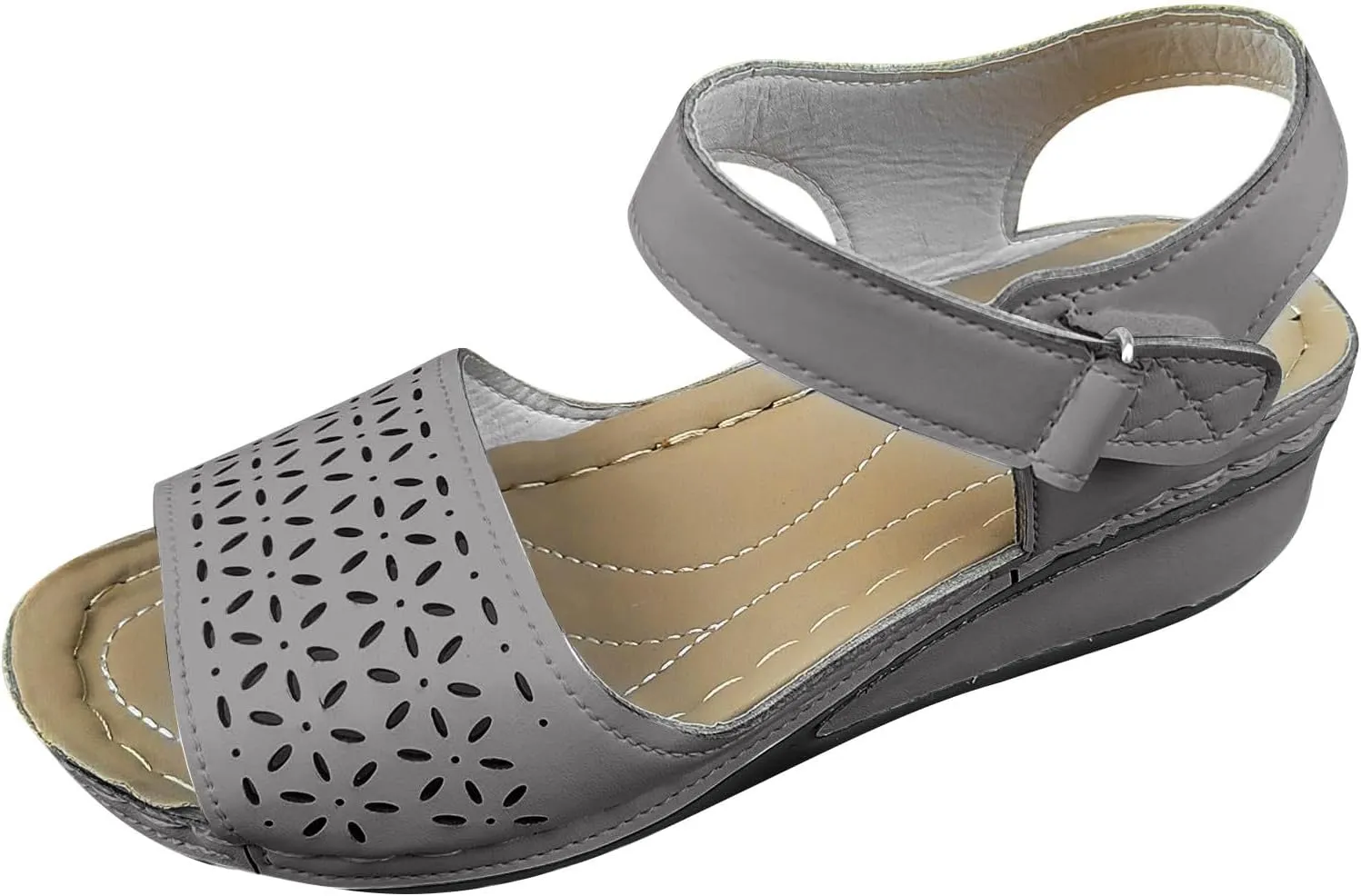 Women Flat Sandals Flatform 2024 Fashion Ankle Buckle Criss Cross Band Straps Sandals Shoes