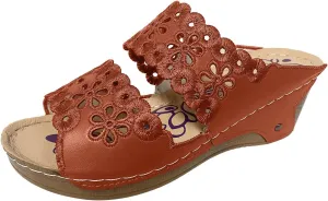 Women Shoes Thick Soled Wedge Sandals Casual Fashion Hollow Embroidery Bohemian Sandals Comfortable Wedges for Women