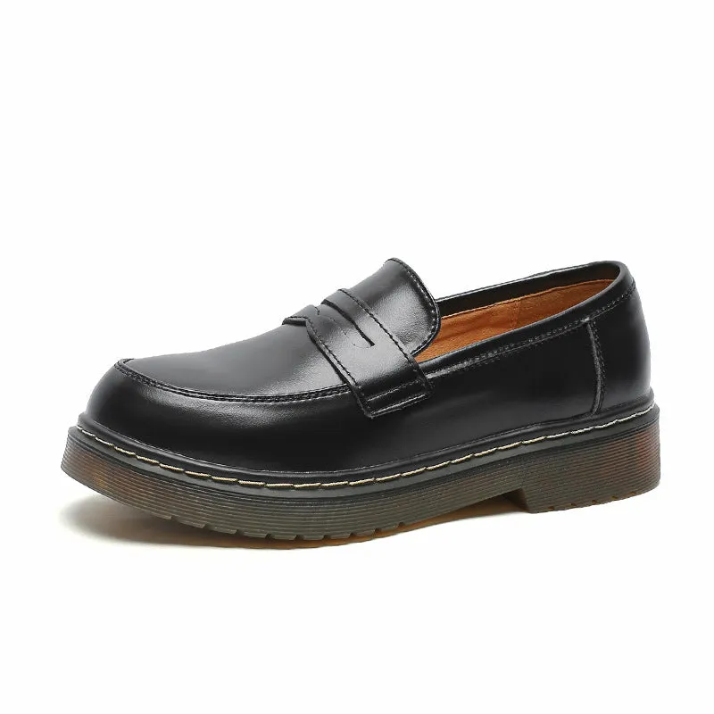 Women's Loafers Round Toe Comfortable Work Flat Shoes