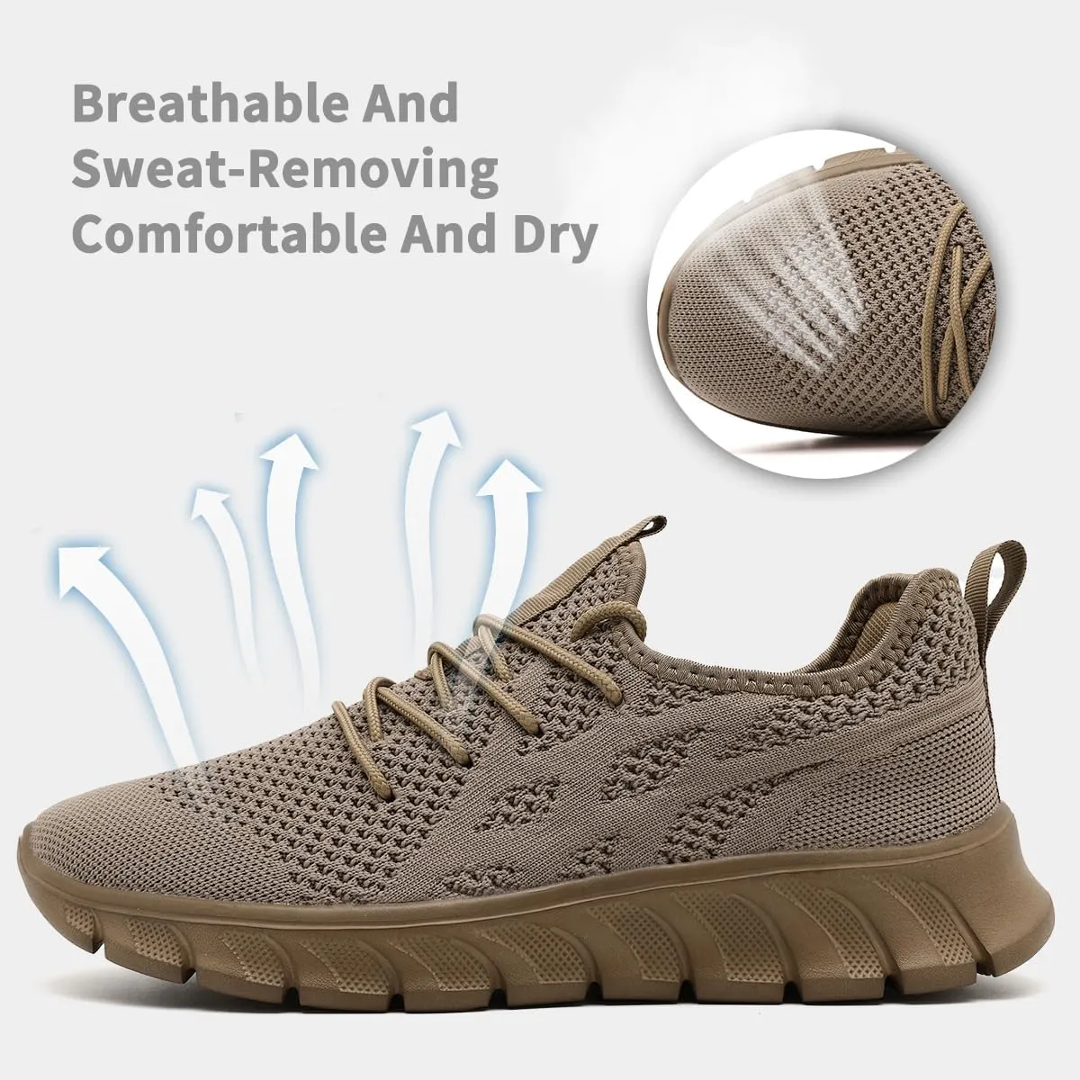 Women's Running Shoes Lightweight Walking Sneakers Tennis Athletic Lace Up Gym Casual Fashion Fitness Sports Soft Sole Mesh Workout Comfortable