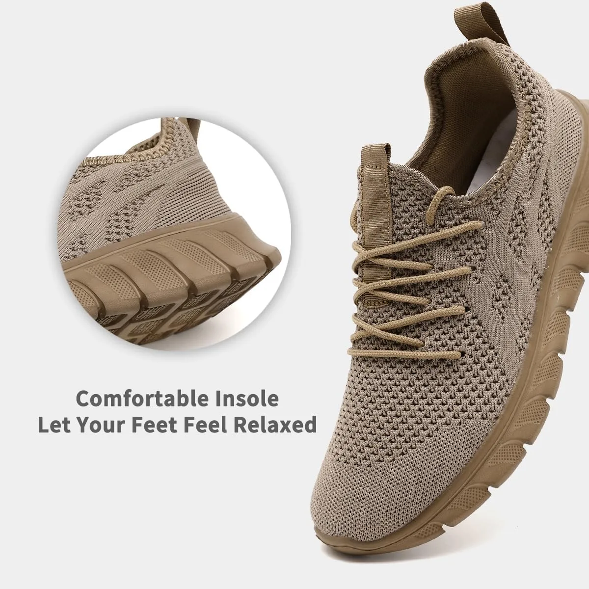 Women's Running Shoes Lightweight Walking Sneakers Tennis Athletic Lace Up Gym Casual Fashion Fitness Sports Soft Sole Mesh Workout Comfortable