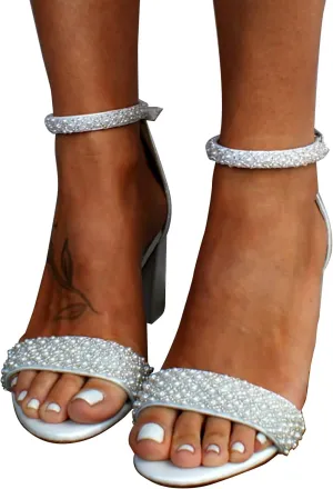 Women’s Sandals High Stiletto Open Toe Ankle Strap Heels Dress Pumps Heel Sandals Casual Beach Shoes
