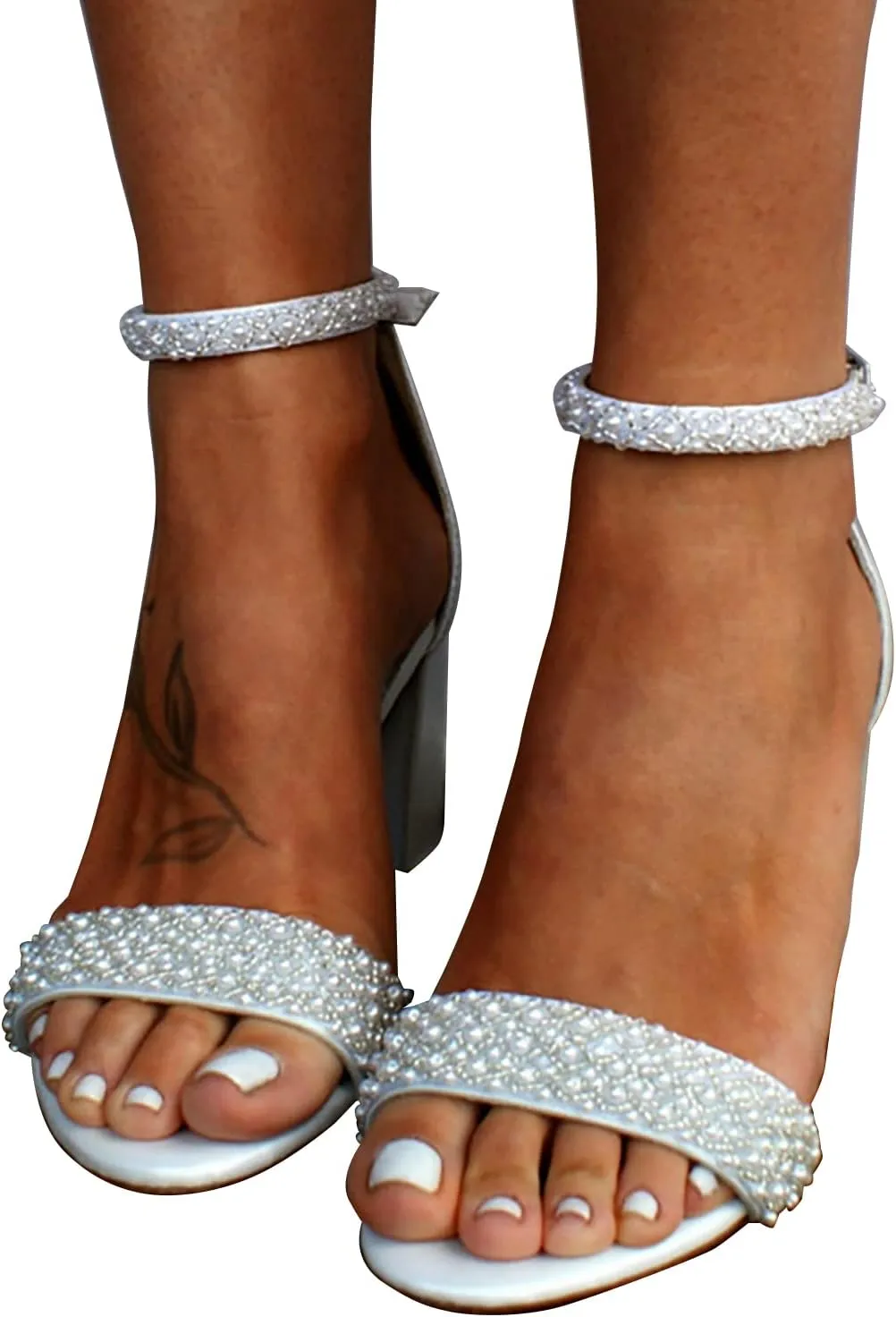 Women’s Sandals High Stiletto Open Toe Ankle Strap Heels Dress Pumps Heel Sandals Casual Beach Shoes