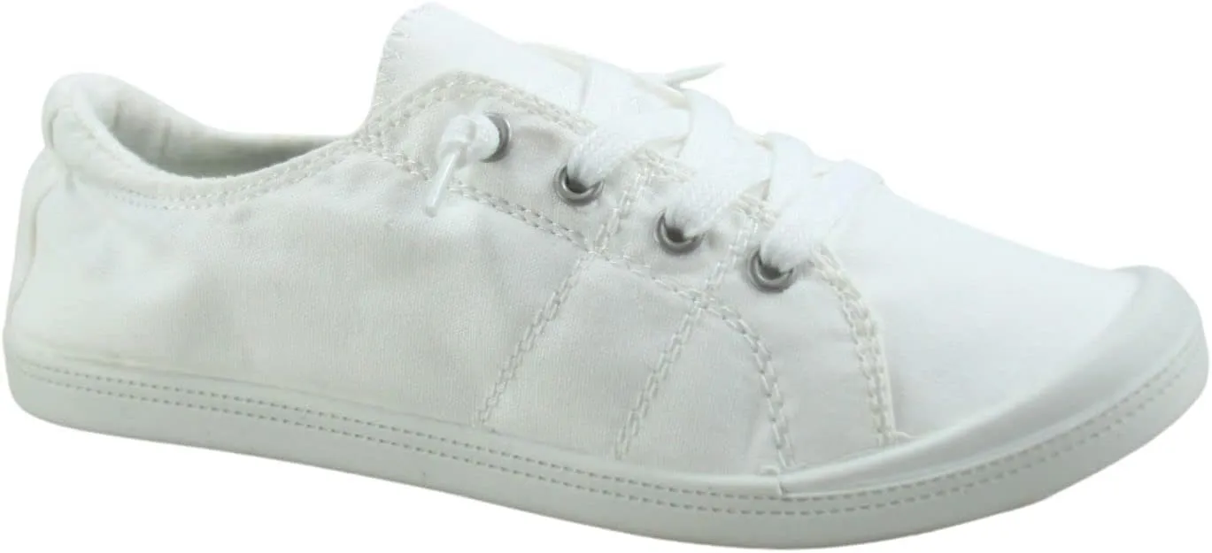 Women’s Slip-On Low Top Casual Flat Heel Comfort Classic Walking Sneaker Shoes
