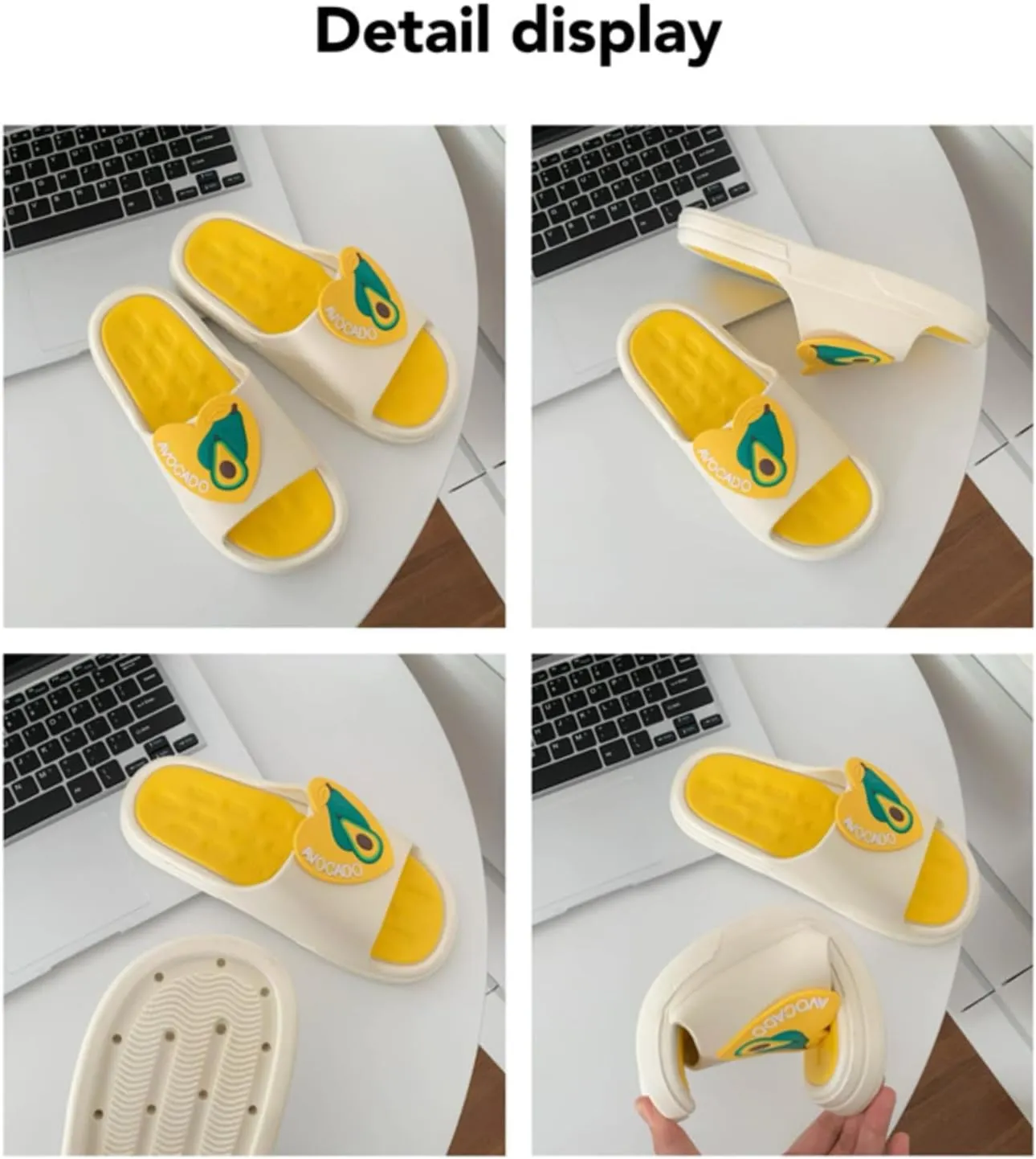 Women's Strawberry Summer Sandals Adorable Fruit Print Flip Flops, Comfortable Flat Slippers for Beach & Home