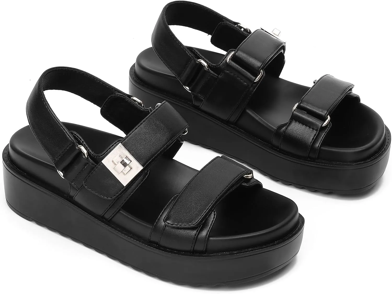 Womens Summer Sandals Casual Adjustable Arch Support Comfortable Thick Sole Flat Sandals