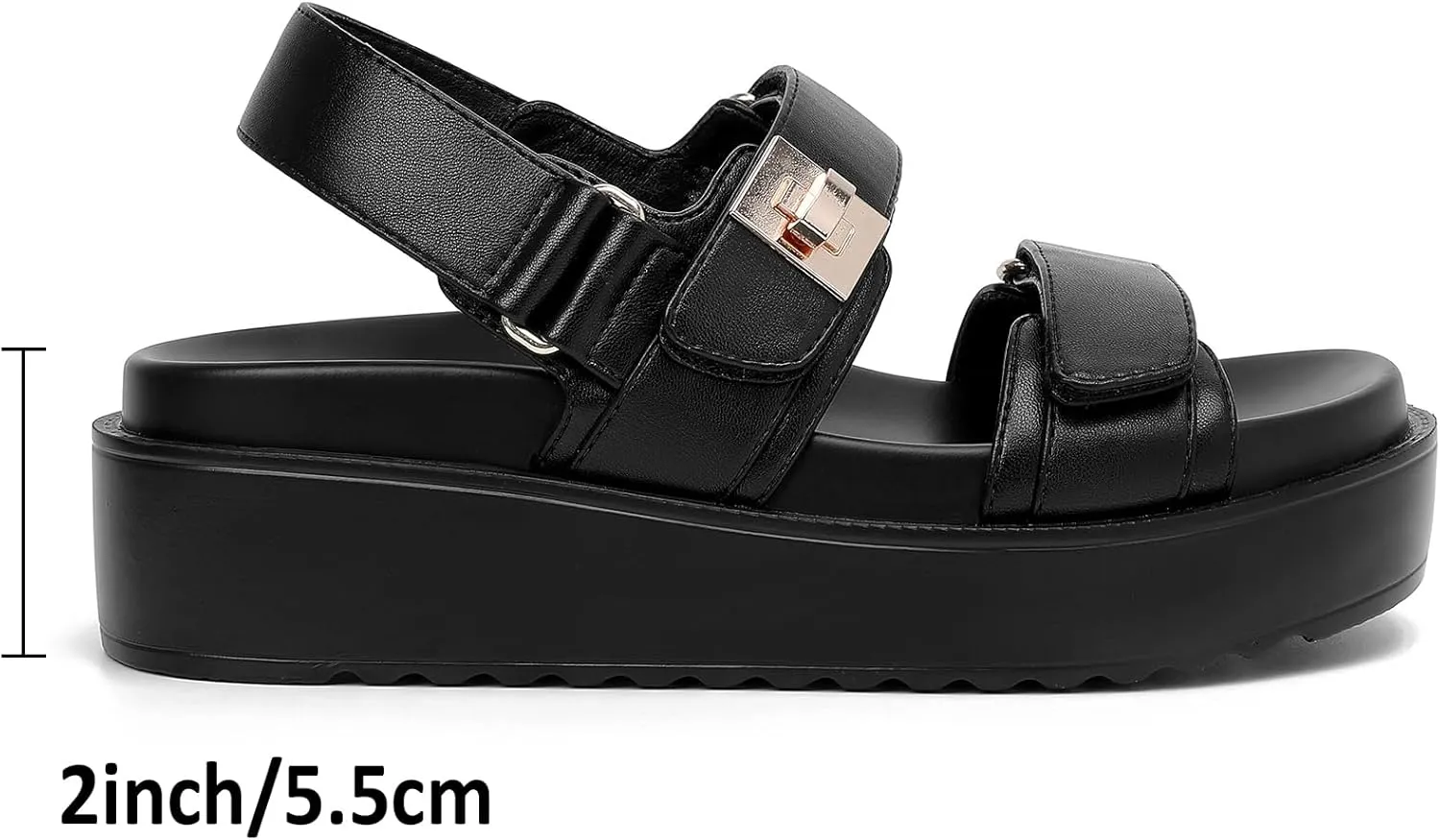 Womens Summer Sandals Casual Adjustable Arch Support Comfortable Thick Sole Flat Sandals