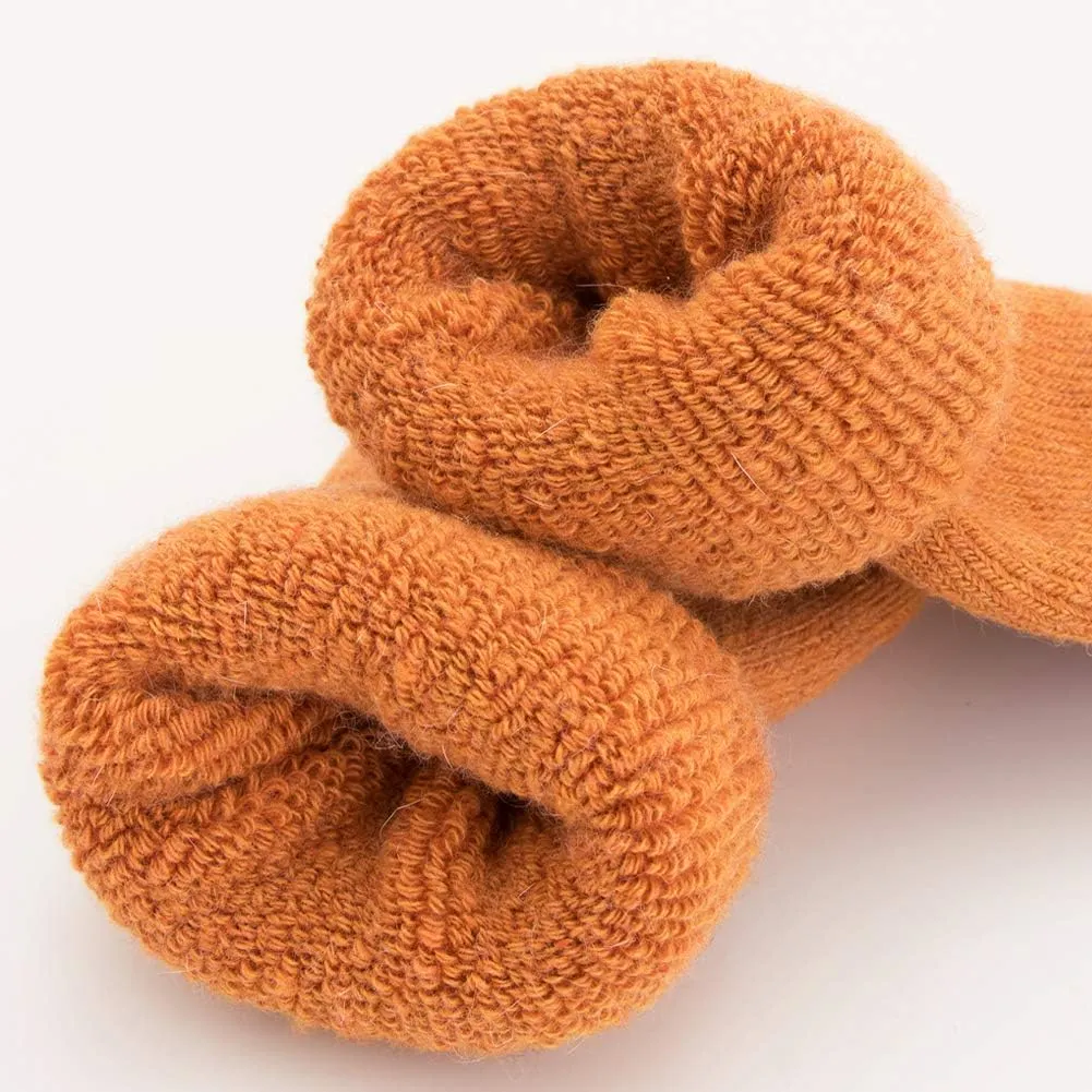 Womens Super Thick Wool Socks - Soft Warm Comfort Casual Crew Winter Socks (Pack of 3-5), Multicolor