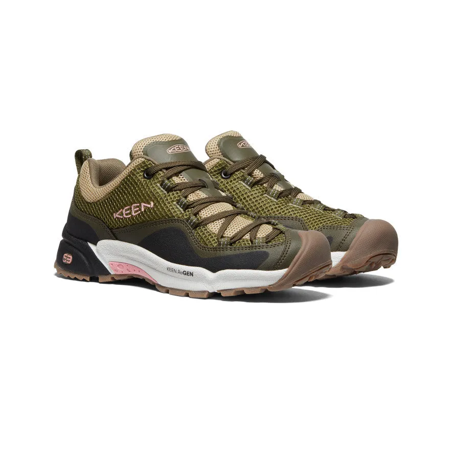 Women's Wasatch Crest Vent Hiking Shoe - Olive Drab/Pink Icing