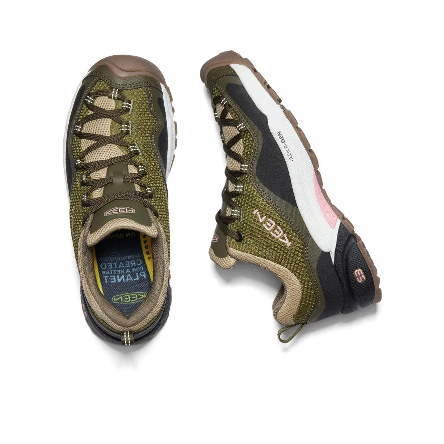 Women's Wasatch Crest Vent Hiking Shoe - Olive Drab/Pink Icing