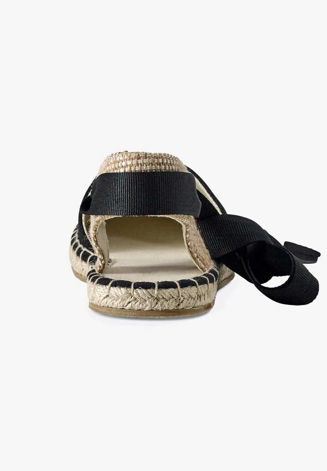 Women's Wide Width Lace-Up Flat Espadrilles