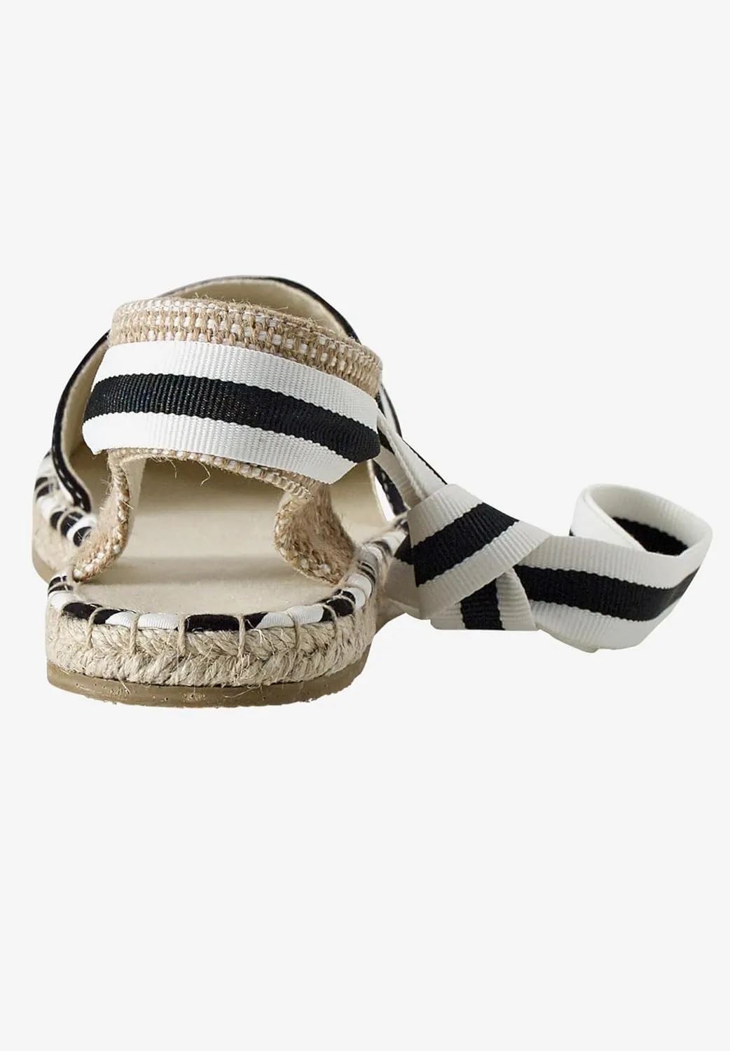 Women's Wide Width Lace-Up Flat Espadrilles