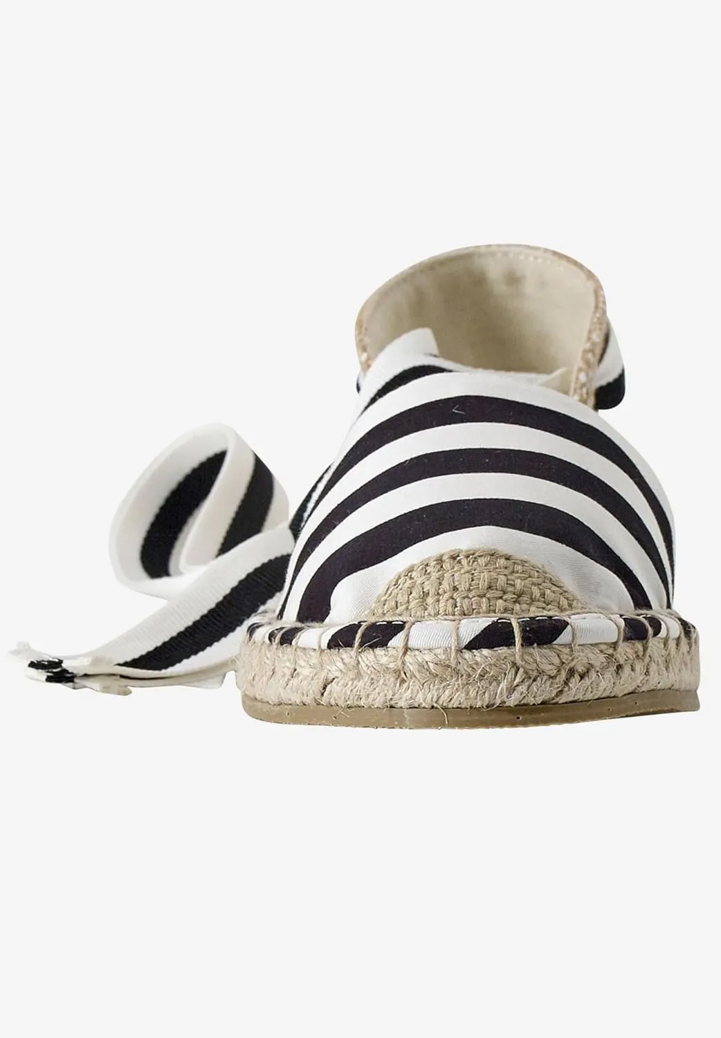 Women's Wide Width Lace-Up Flat Espadrilles