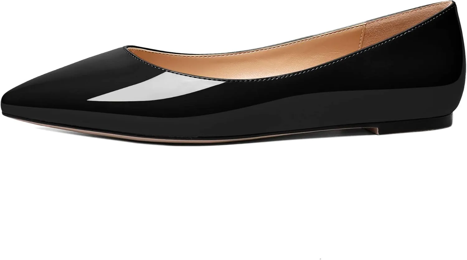 Zamikoo Flats Shoes Women, Pointed Toe Slip On Loafer Flats Shoes Pumps for Office Casual Dressy Comfortable