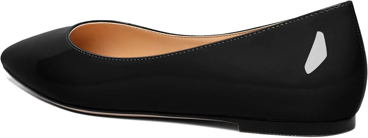 Zamikoo Flats Shoes Women, Pointed Toe Slip On Loafer Flats Shoes Pumps for Office Casual Dressy Comfortable