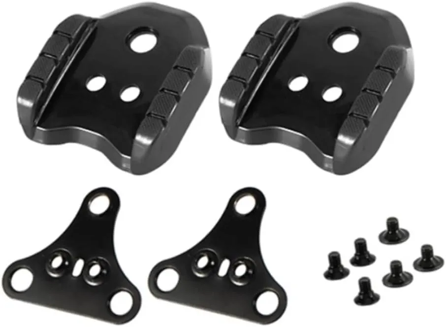 Zcargel Bike Cleat Cover, Cycling Shoes Converter Universal Bicycle Pedal Locking Plate Cleats Bicycle Shoes Adapter 3 Hole Conversion Base Plate for Bike Pedals