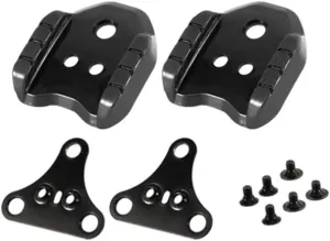 Zcargel Bike Cleat Cover, Cycling Shoes Converter Universal Bicycle Pedal Locking Plate Cleats Bicycle Shoes Adapter 3 Hole Conversion Base Plate for Bike Pedals